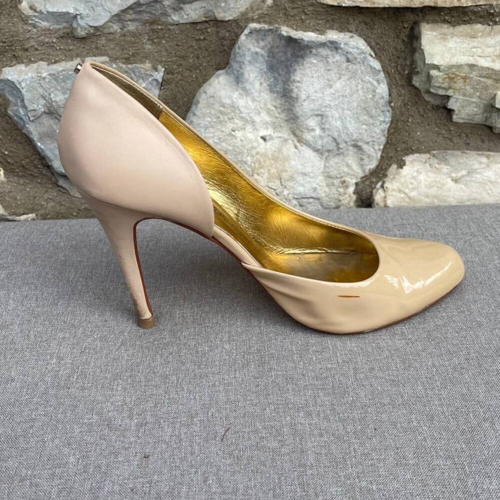 Ted Baker Saidaa 5-inch Dorsey heels patent leather Nude/Beige size 10